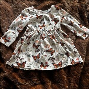 Charming Butterfly Print Dress